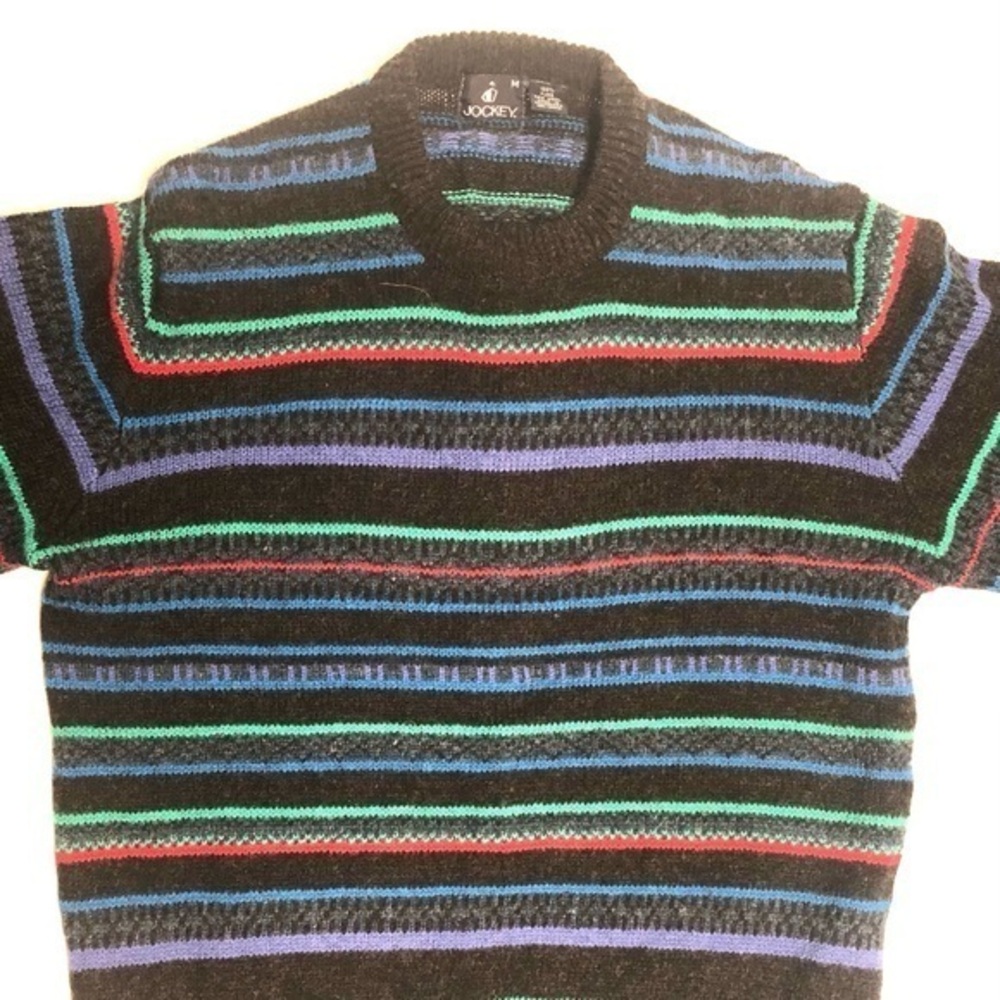 Jockey Men’s Multicolor Striped Sweater Size Medium